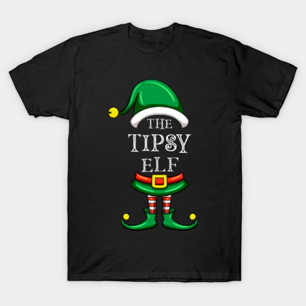 The Tipsy Elf Matching Family Christmas Pajama T-Shirt by Maica